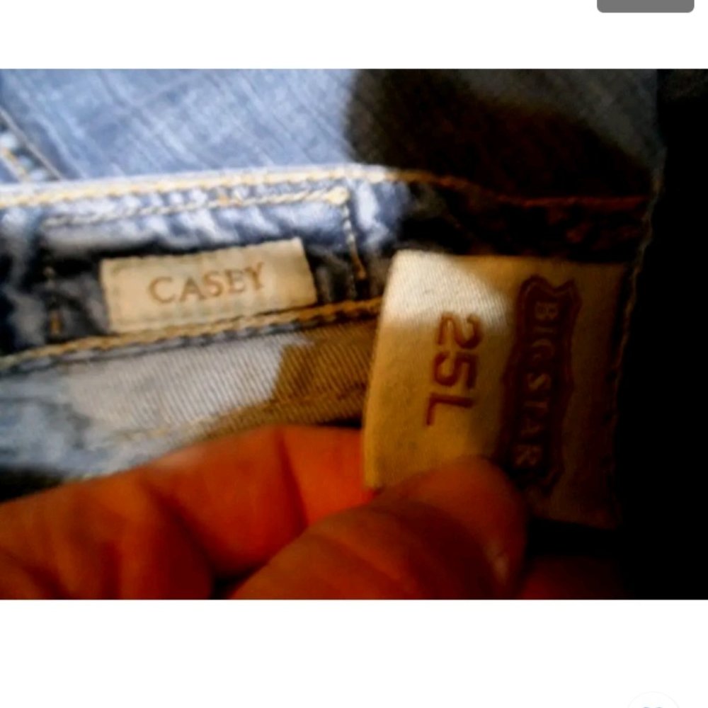 BIG STAR JEANS The Buckle sz 25R Casey Designer denim medium wash - Picture 8 of 8